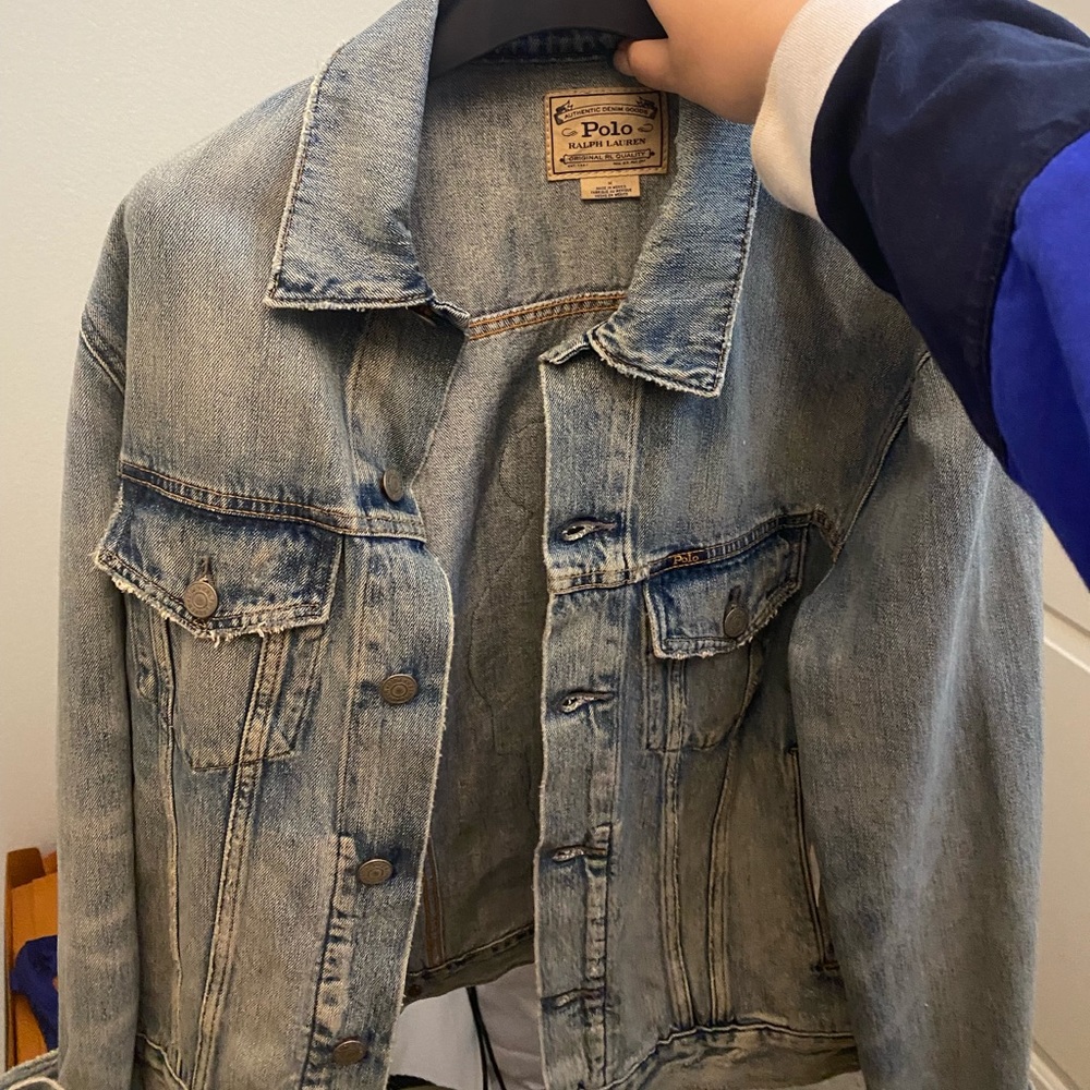 Polo Ralph Lauren custom made bear denim jacket